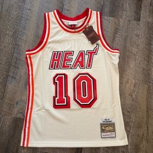 Men’s Mitchell & Ness Miami Heat Tim Hardaway #10 White 1996/97 Jersey Sz M NWT